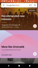 Google Play Music: Home - Google Pixel 2 review