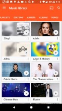 Google Play Music: Library - Google Pixel 2 review