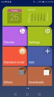 Simple homescreen with a tiled interface - Honor 8 Pro review