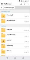 File Manager and its settings - LG Q6 Review