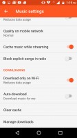 You can cache streamed music - Motorola Moto M review
