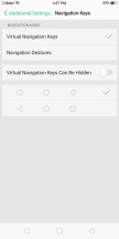 Navigation keys and gestures - Oppo F5 review