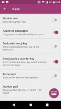 Swiftkey keyboard is the default text input method - Sony Xperia XA1 Plus review