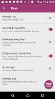 Swiftkey keyboard is the default text input method - Sony Xperia XA1 review