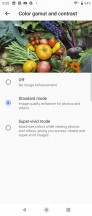 Display color settings - Sony Xperia 10 review