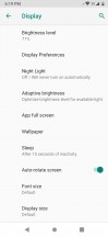 Display settings - ZTE nubia Red Magic 3 review