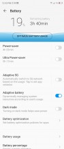 Battery settings - Zte Axon 20 5g review