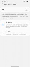 Display settings - Samsung Galaxy S21+ 5G review