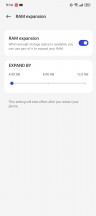 RAM expansion - Realme UI 4.0 review