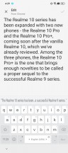Android 13 copy and paste - Realme UI 4.0 review
