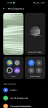 Personalization settings - Realme GT2 Pro review