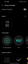 ALways-on display settings - Realme GT2 Pro review