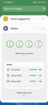 Battery and weather widgets - Samsung Galaxy S23 review