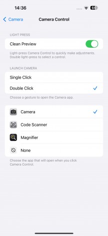 Camera Control - Apple iPhone 16 Pro review