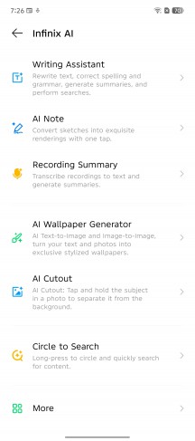 AI stuff - Infinix Note 50 Pro 4G review