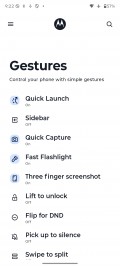 Gestures - Motorola Edge 70 review