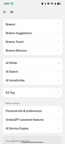 Some AI options - Oppo Find X8 Ultra review