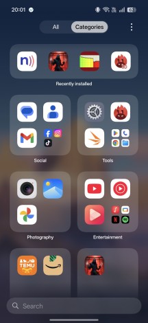 App categories - Oppo Find X9 Pro review