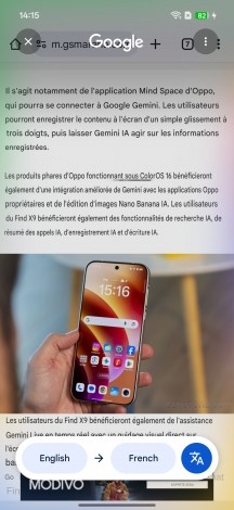 Gemini - Oppo Find X9 Pro review