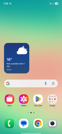 Home screen - Samsung Galaxy A26 review
