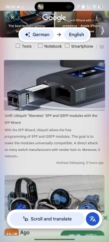 Scroll and translate - vivo X300 Pro review