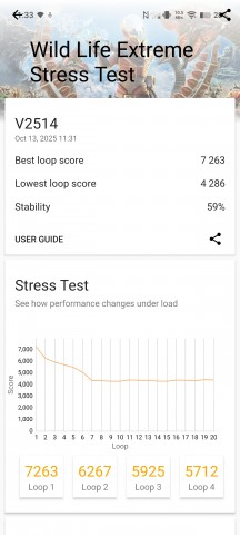 Wild Life Extreme stress test - vivo X300 Pro review