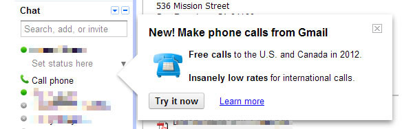 gsmarena 001 Google extends free calling with Gmail within the US and Canada through 2012